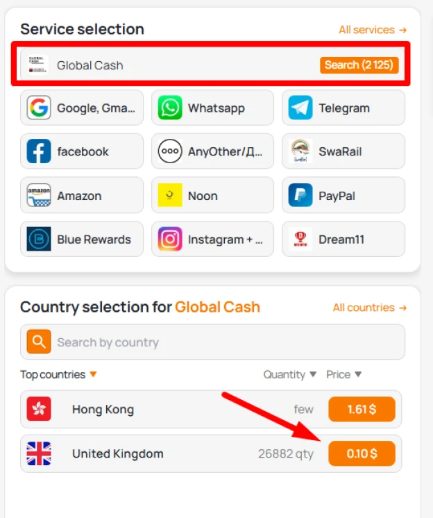 Get a Virtual Number for Global Cash Verification